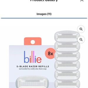 Billie 5-Blade Razor Refills - White